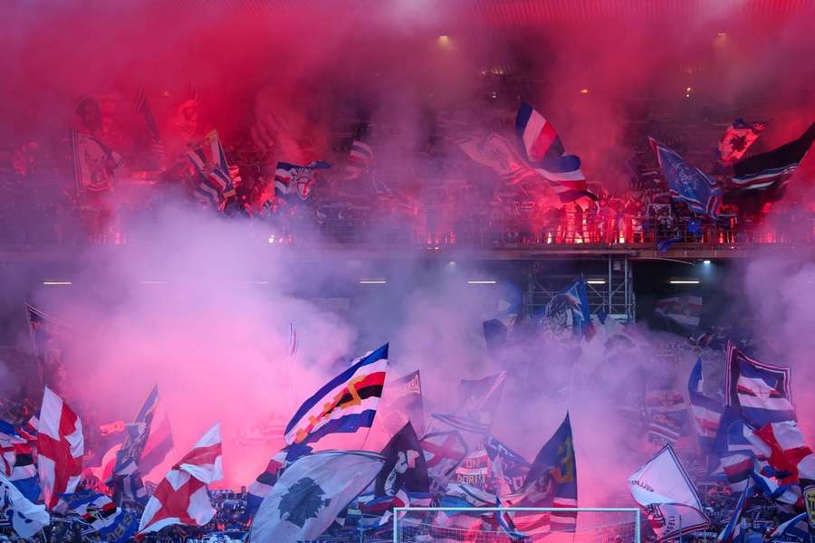La afición de la Sampdoria