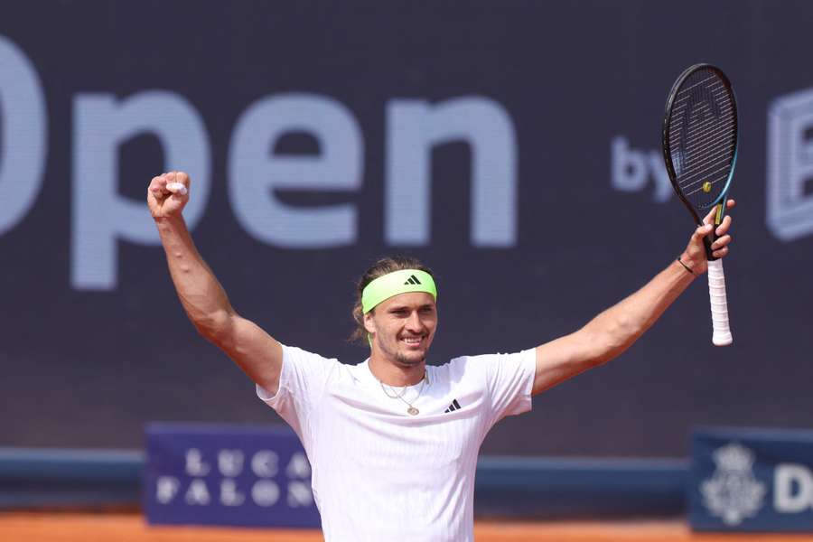 Zverev après sa victoire.
