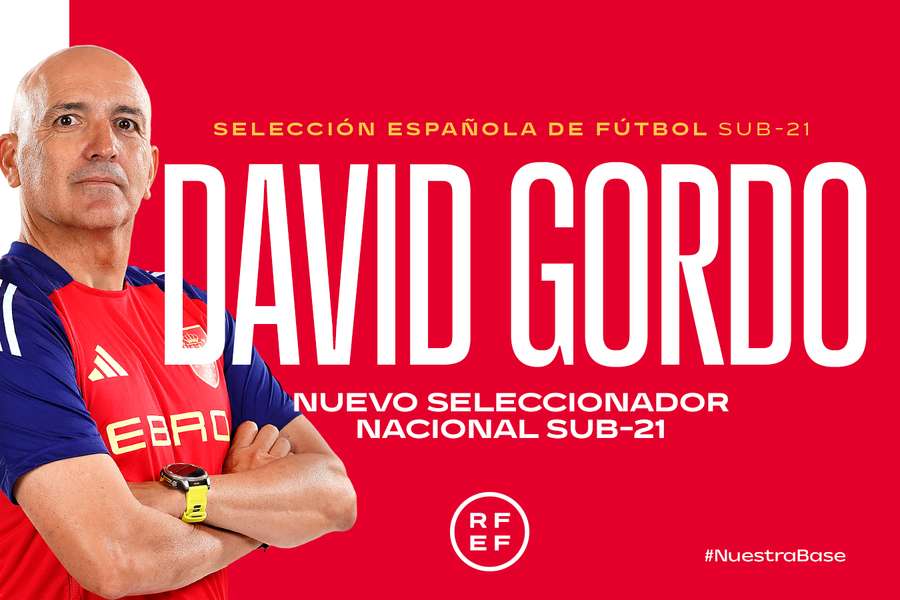 David Gordo, nombrado por la RFEF nuevo seleccionador español sub-21