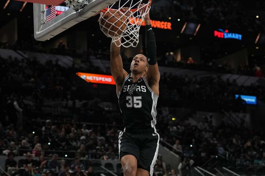 Romeo Langford van de San Antonio Spurs