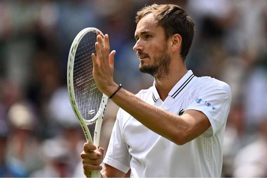 Medvedev à Wimbledon cette année.