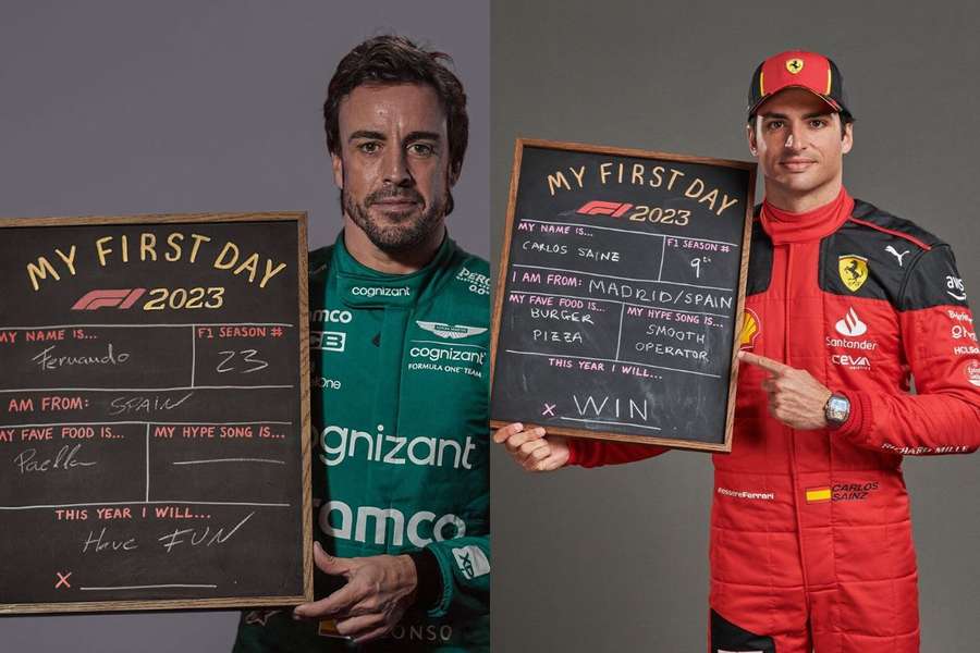 Los sueños de Carlos Sainz y de Fernando Alonso en el comienzo de la temporada 2023 en F1