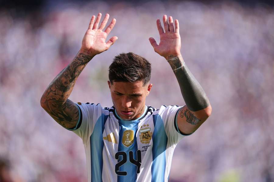 Argentina star Enzo Fernandez. Argentina star Enzo Fernandez.