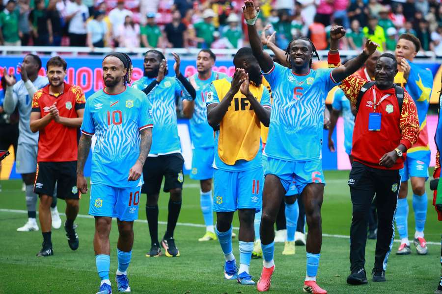 La RD Congo en pleine célébration. 