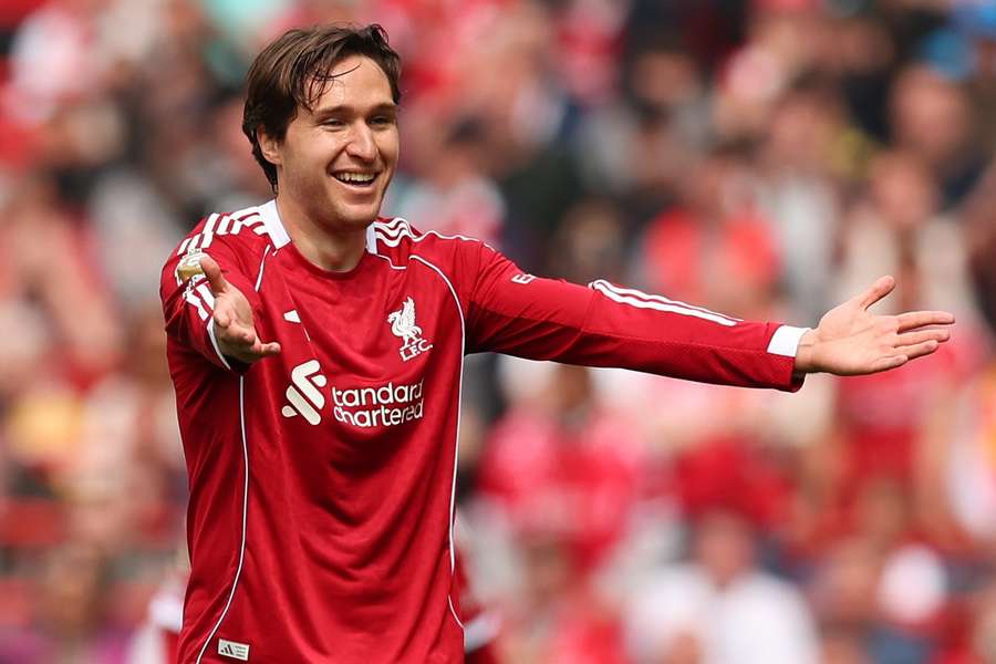 Liverpool forward Federico Chiesa.