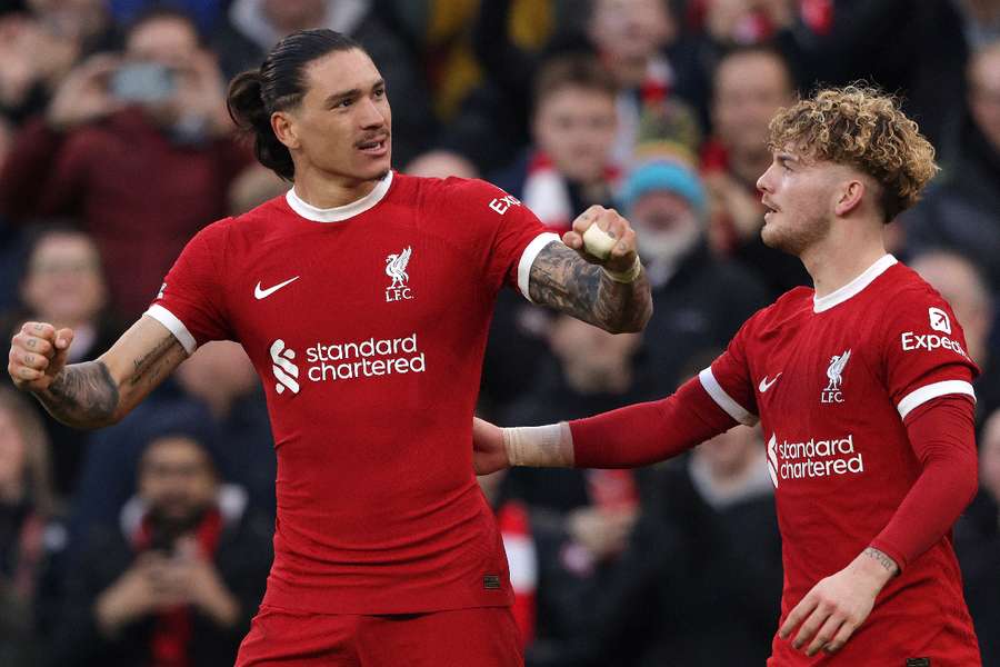 Darwin Núñez fez o terceiro gol do Liverpool na vitória sobre o Burnley 