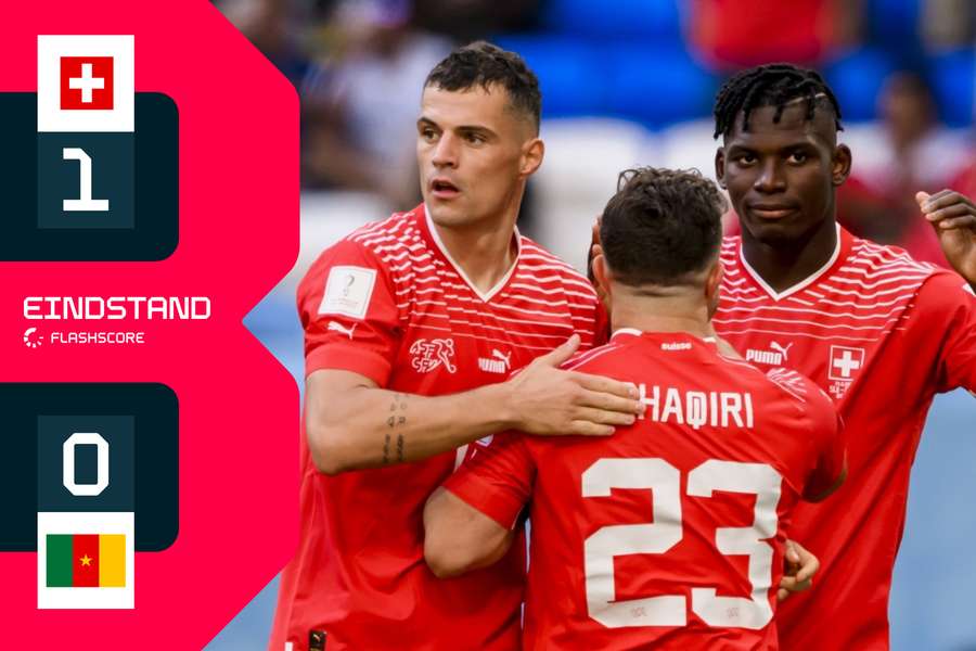 Zwitserland heeft met 1-0 gewonnen van Kameroen