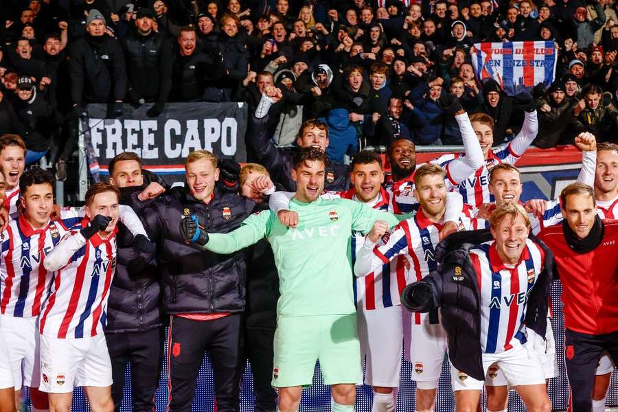 De spelers van Willem II vierden al geregeld een feestje