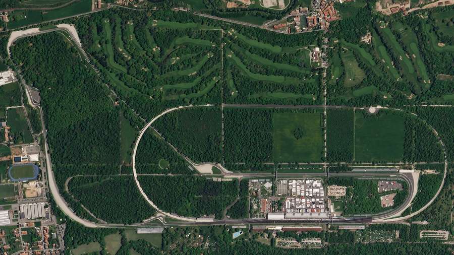 Autodromo Nazionale di Monza von oben.