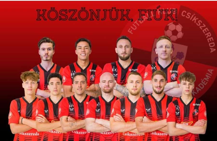 FK Csíkszereda se desparte de 11 jucători