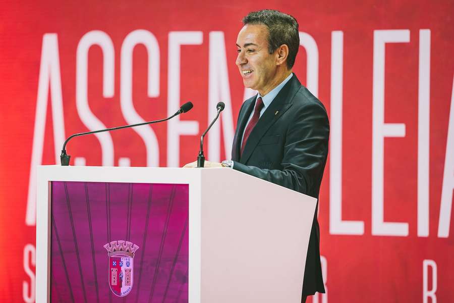 António Salvador, presidente do SC Braga, na Assembleia Geral António Salvador, presidente do SC Braga, na Assembleia Geral