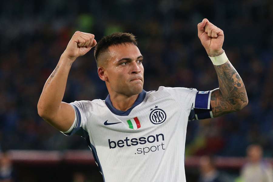 Lautaro Martínez garantiu a vitória da Inter sobre a Roma