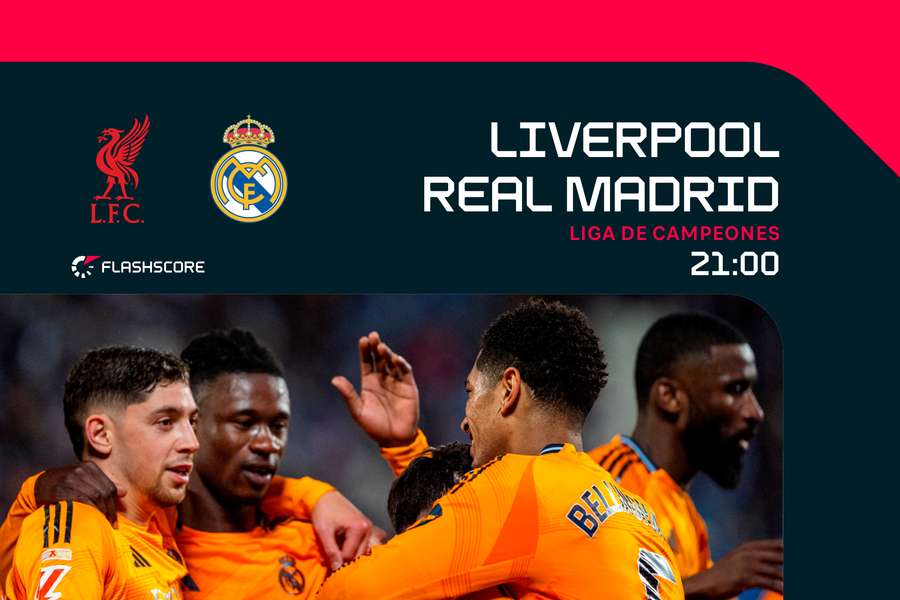 Liverpool y Real Madrid se ven las caras.