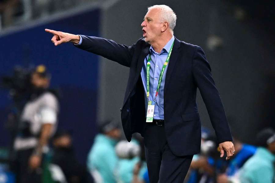 Arnold issues instructions during the recent FIFA Arab Cup. 