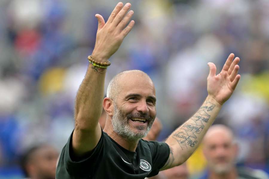 Enzo Maresca lors de la qualification de Chelsea finale.