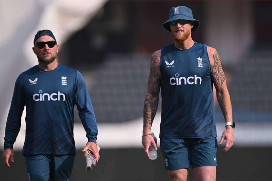 Can England head coach Brendon McCullum (L) and captain Ben Stokes mastermind a historic series win in India?