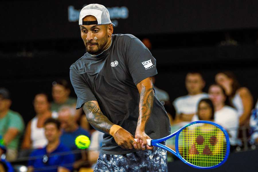 Kyrgios in action Kyrgios in action