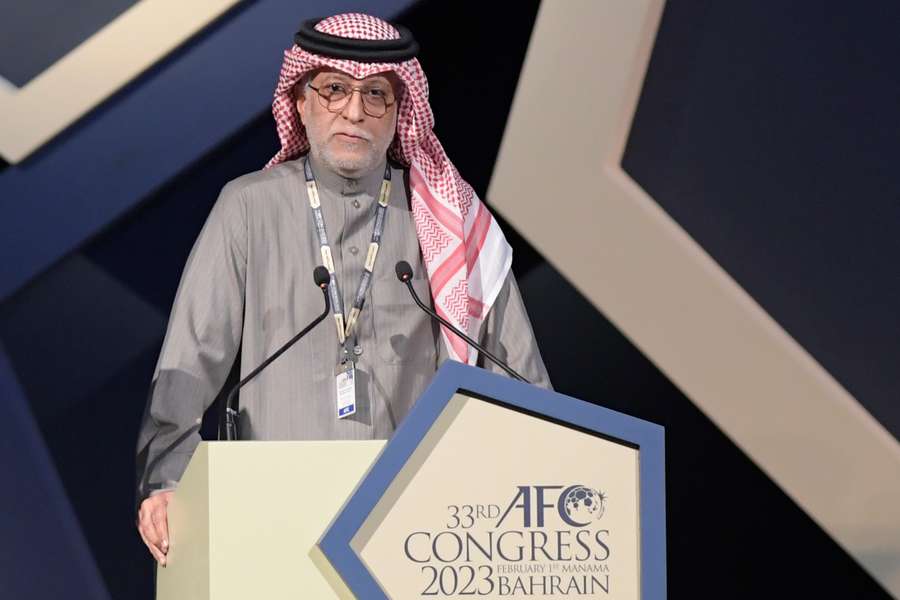 Le président de l'AFC ce mercredi 1er février lors d'un congrès annuel.