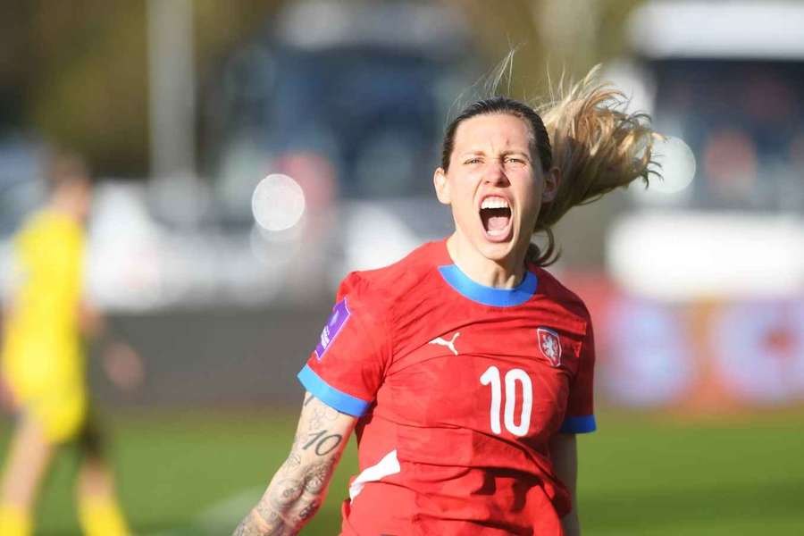 Kateřina Svitková v dresu národního týmu.