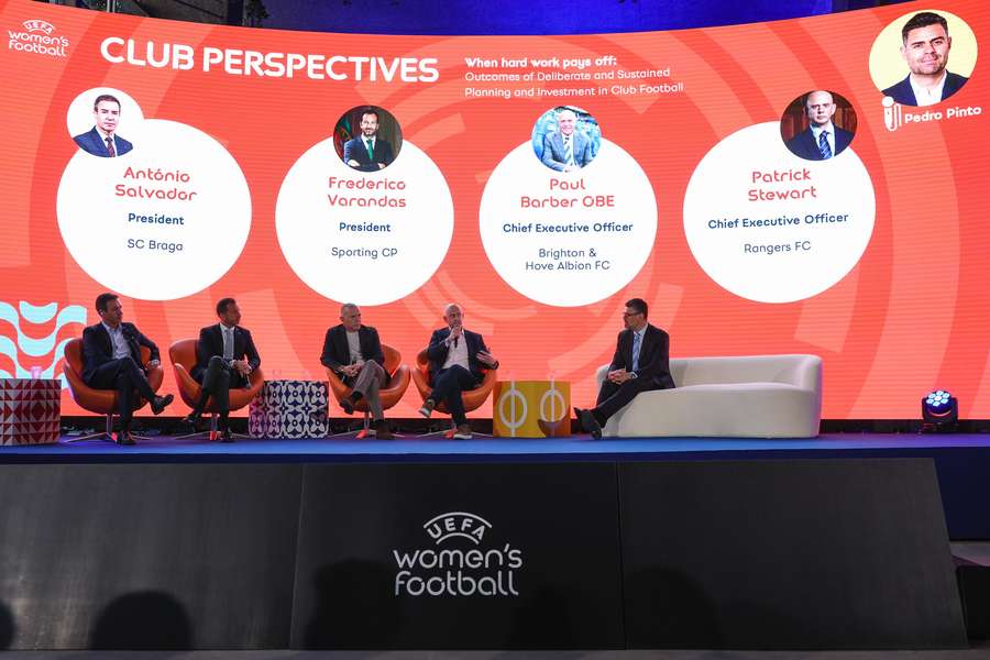 Frederico Varanas no painel do "The Business case of Women's football" Frederico Varanas no painel do "The Business case of Women's football"