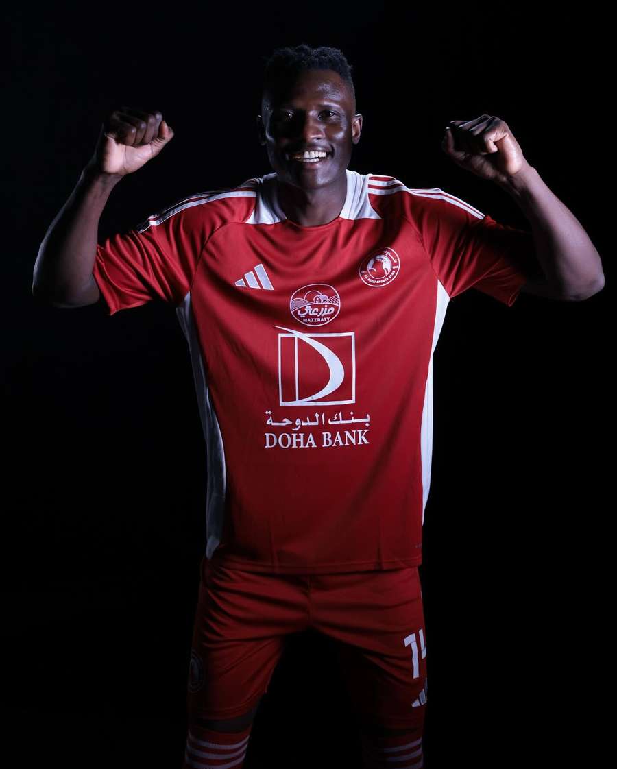 Olunga in an Al Arabi kit Olunga in an Al Arabi kit