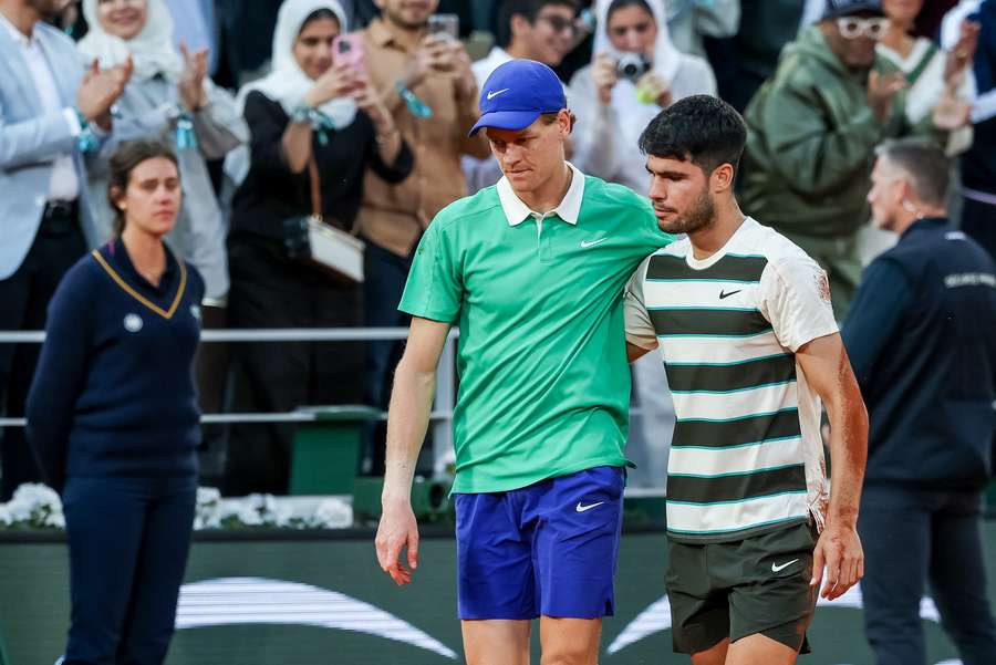 Jannik Sinner și Carlos Alcaraz Jannik Sinner și Carlos Alcaraz