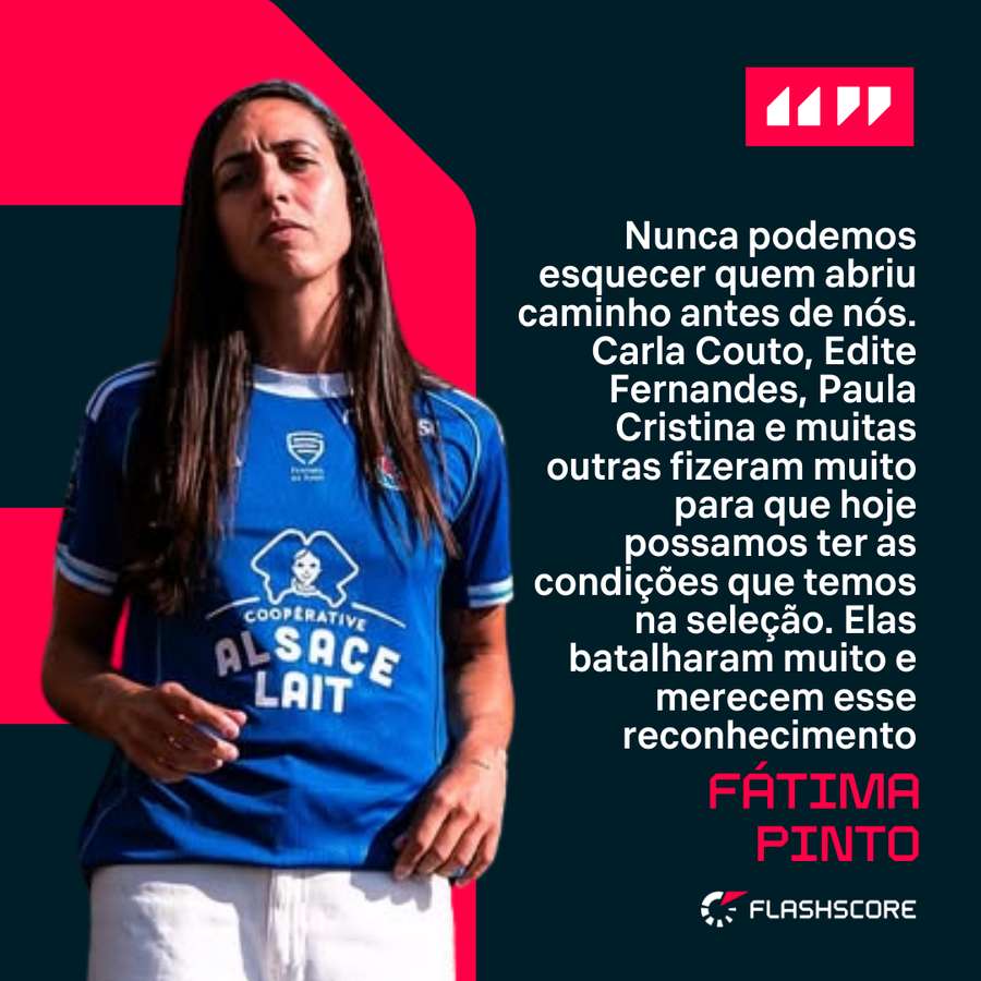 Fátima Pinto lembra papel de antigas jogadoras