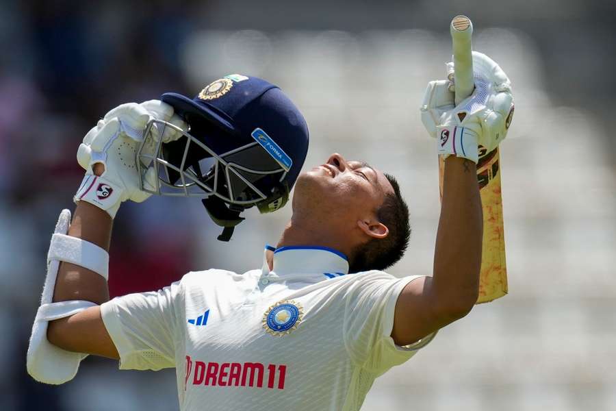 Sharma and Jaiswal both hit centuries in an opening stand of 229 runs