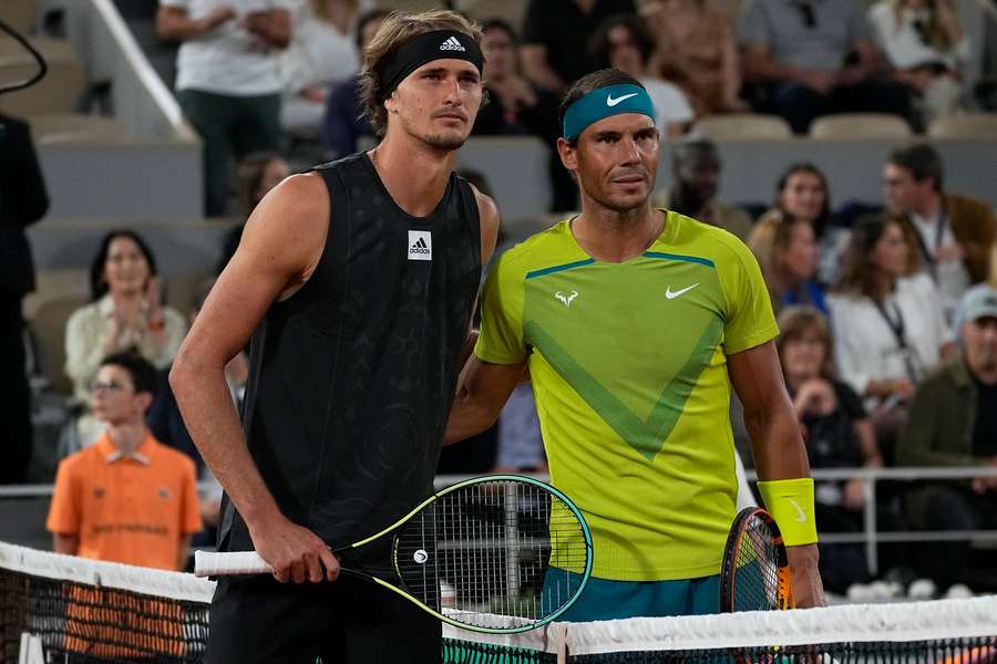 Alexander Zverev en Rafael Nadal troffen elkaar twee jaar geleden voor het laatst