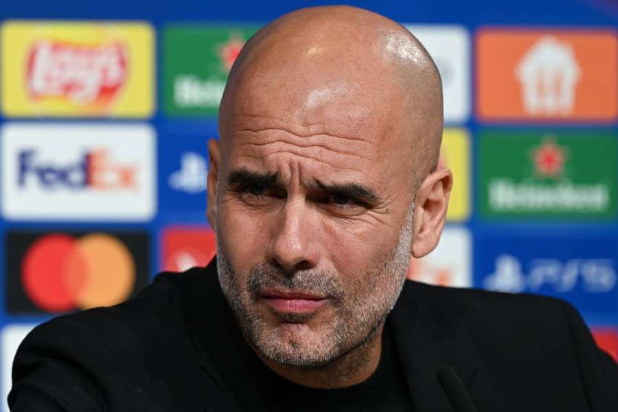 Man City manager Pep Guardiola spoke to the media on Tuesday
