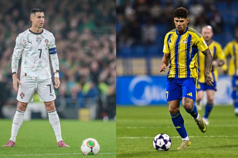 Cristiano Ronaldo și Florinel Coman Cristiano Ronaldo și Florinel Coman