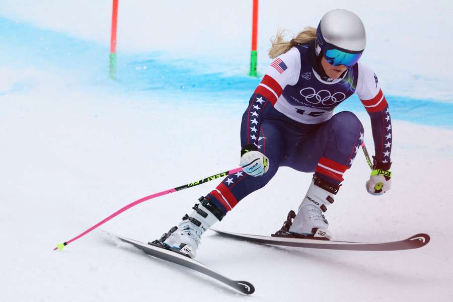 Lindsey Vonn lors d’un entraînement