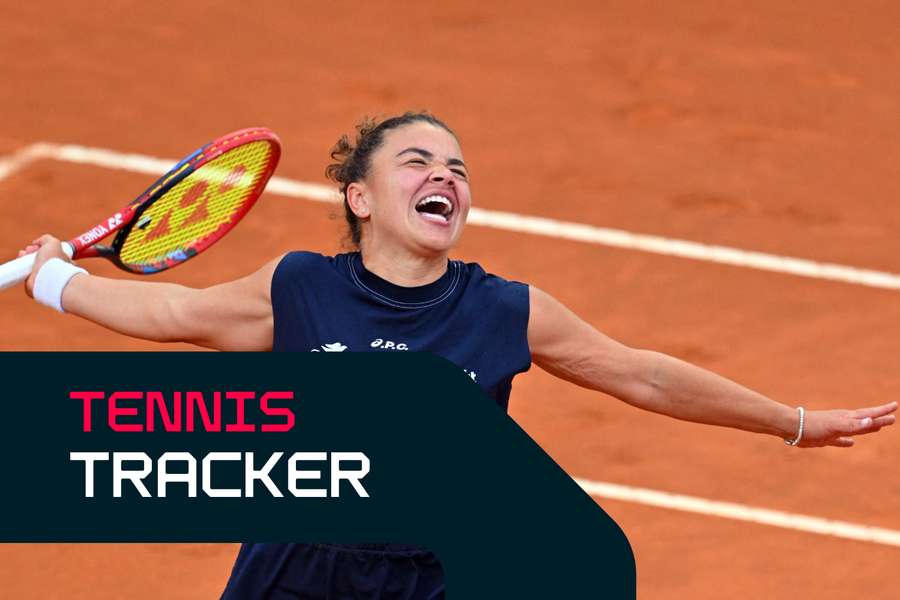 Paolini celebrates her victory in Rome