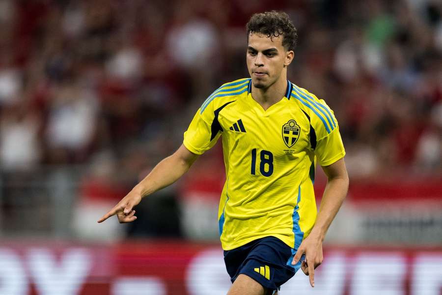 Yasin Ayari celebrates his second international goal