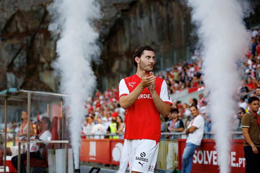 Jonas Wind opened his goalscoring account for Braga against Estoril