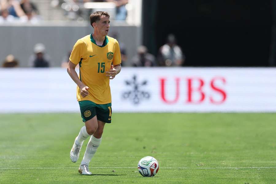 Australia Kai Trewin controls ball against Turkey at 2026 FIFA World Cup Australia Kai Trewin controls ball against Turkey at 2026 FIFA World Cup