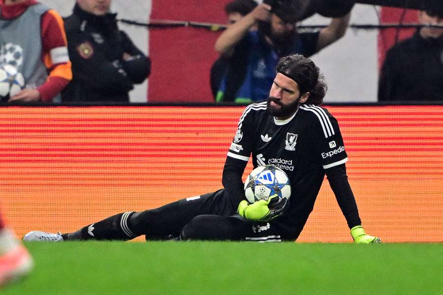 Alisson en Ligue des champions face à Galatasaray.