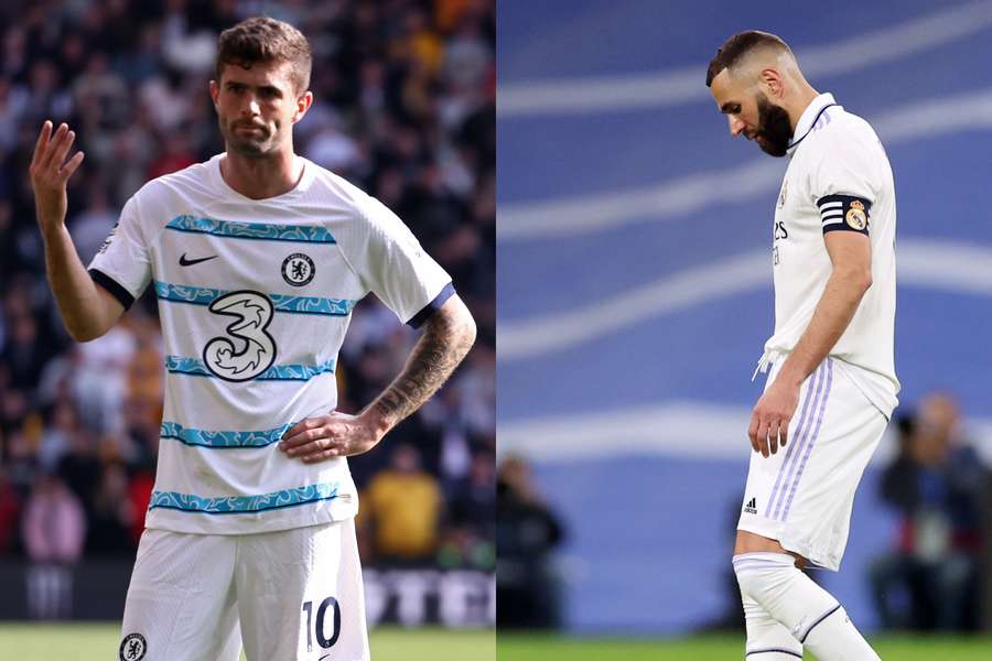 Hverken Christian Pulisic eller Karim Benzema havde nogen god weekend. Begge tabte i ligaregi med deres respektive hold, Chelsea og Real Madrid.