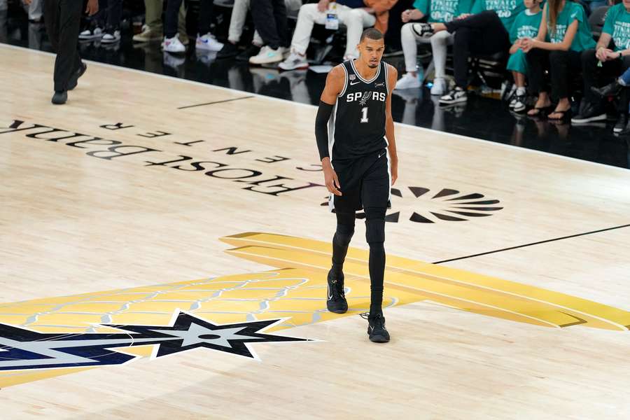 Wembanyama, durante el partido ante los Knicks