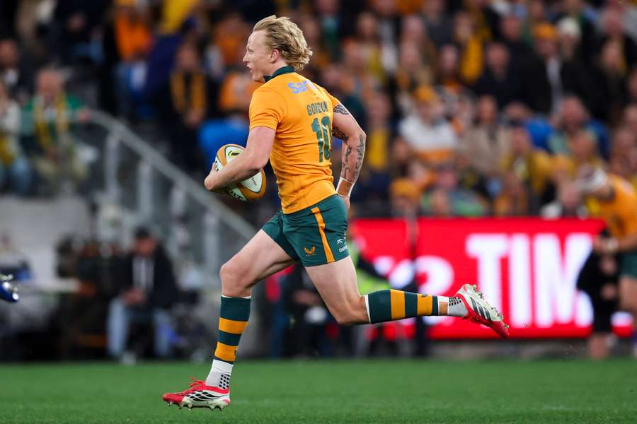 Carter Gordon running with the ball against Ireland earlier this year. Carter Gordon running with the ball against Ireland earlier this year.