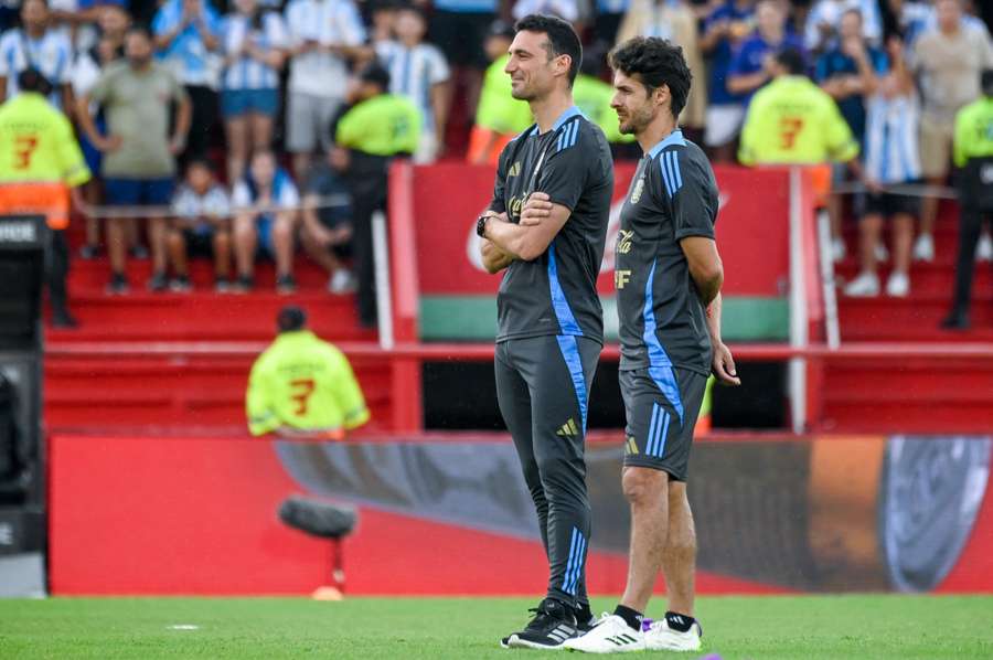 Lionel Scaloni y Pablo Aimar
