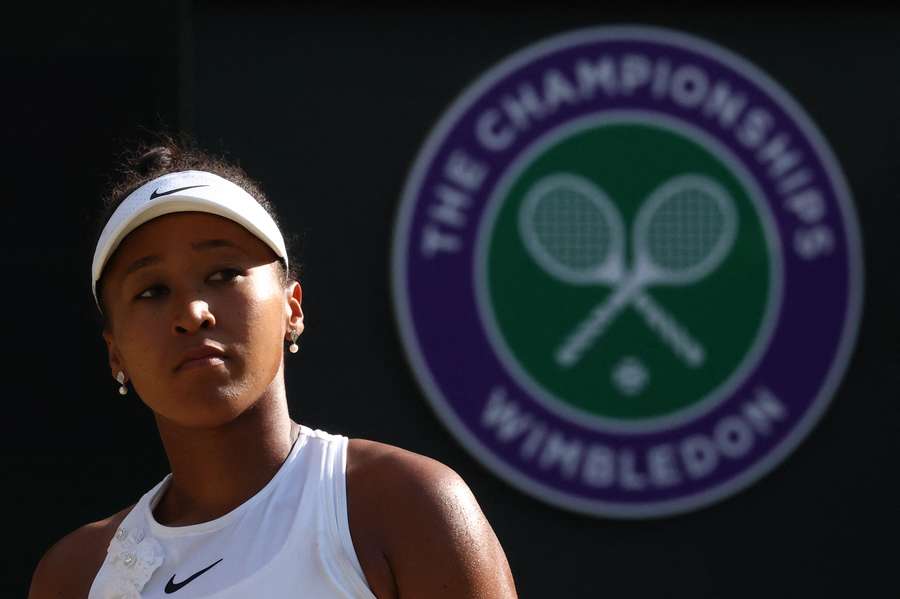 Naomi Osaka looks on during her quarter-final defeat to Karolina Muchova Naomi Osaka looks on during her quarter-final defeat to Karolina Muchova