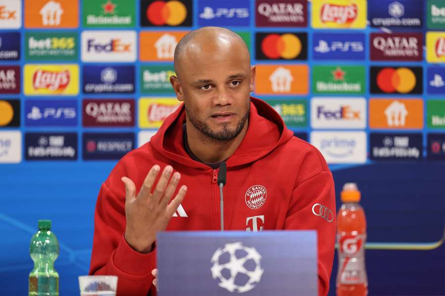 Kompany en conférence de presse ce lundi.