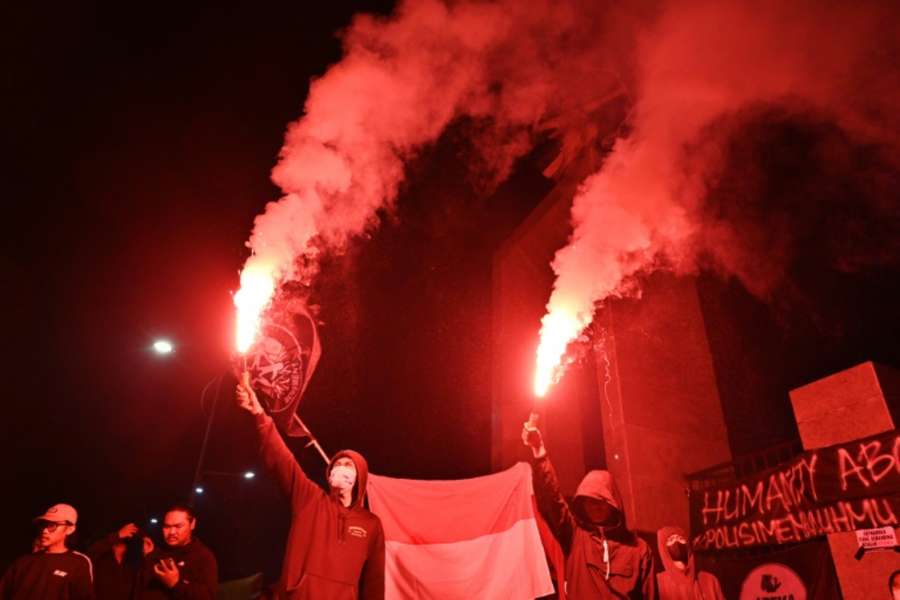 A deadly stampede happened during a match between Arema FC and Persebaya Surabaya in October last year