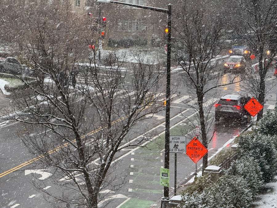 In Washington fällt aktuell Schnee
