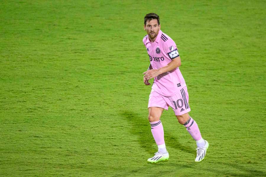 Messi in the dusty pink of Inter Miami