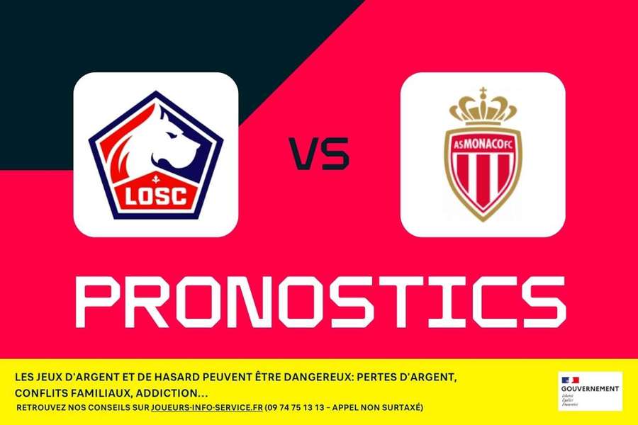Lille - Monaco : Pronostics, meilleurs paris et cotes  (Ligue 1, 2e journée)