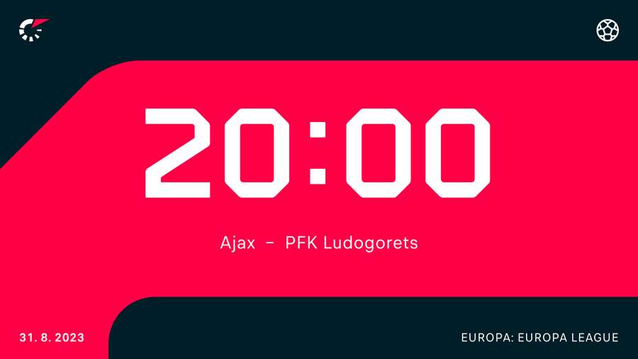 Ajax - Ludogorets begint donderdag om 20.00 uur