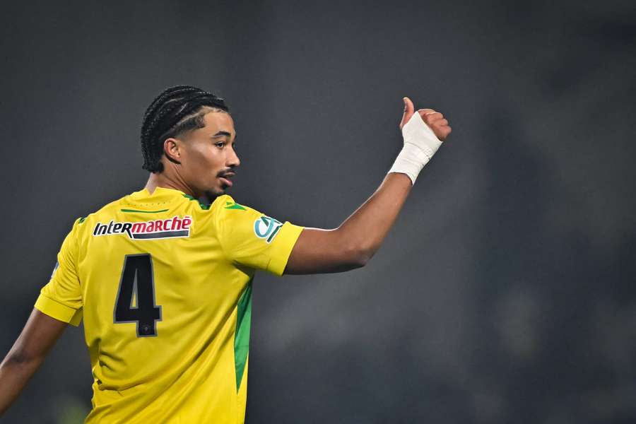 Nathan Zézé avec Nantes en décembre dernier.