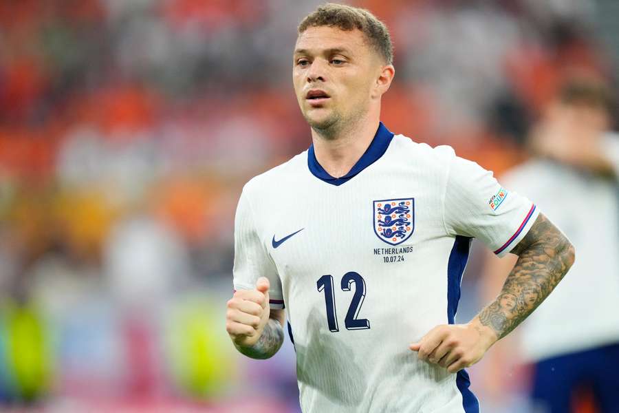 Kieran Trippier right-back of England and Newcastle United during the Euro 2024 semi-final match between Netherlands and England